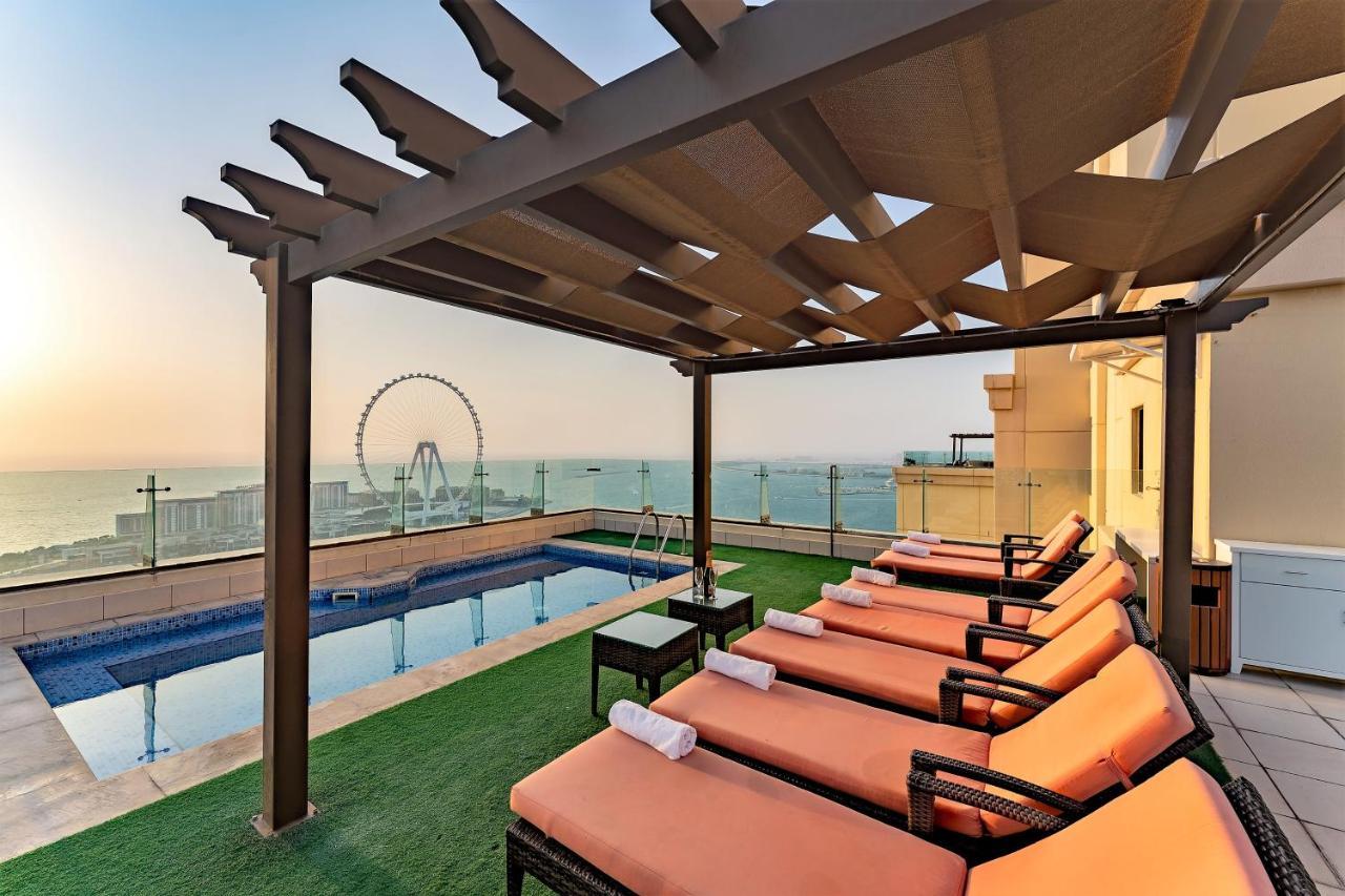 Apartamento Jbr Penthouse With Terrace Pool Dubái Exterior foto